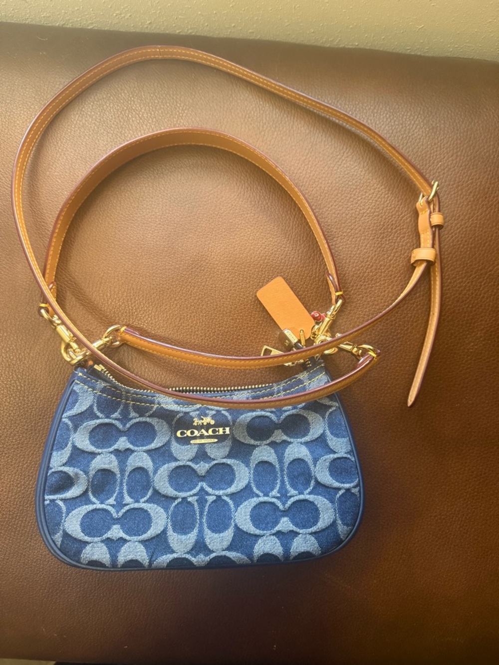 Coach Teri Mini Crossbody Bag in Indigo Denim - Picture 7 of 7